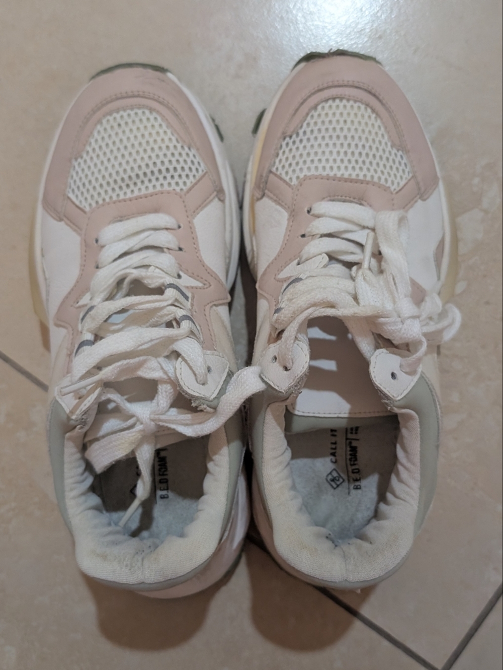 Call It Spring Pink Green Sneakers